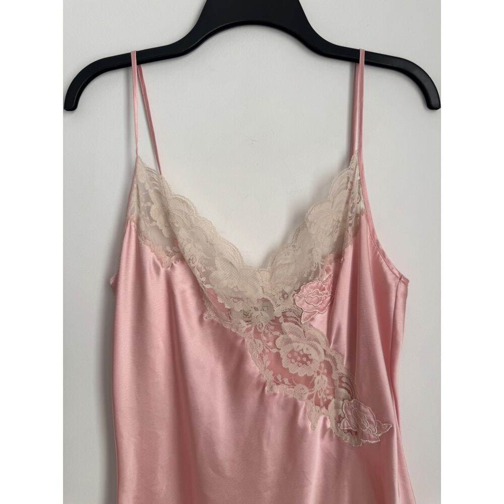 Victoria's Secret Pink Satin Lace Slip Chemise - Picture 4 of 9